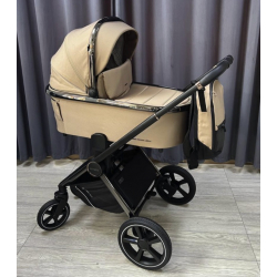 Коляска 2 В 1 Carrello Ultimo CRL-6511 Pearl Beige хромированная Коляска 2 В 1 Carrello Ultimo CRL-6511 Pearl Beige хромированная